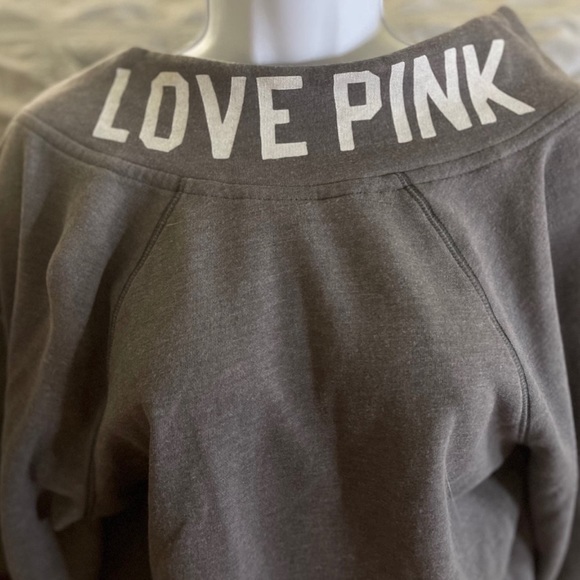 Victoria's Secret Pink 1986 Gray Track Jacket Size XS - Picture 5 of 8